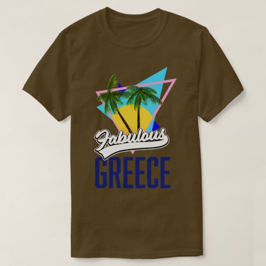 素晴らしいギリシャ・レトロ Tシャツ (デザイン正面)