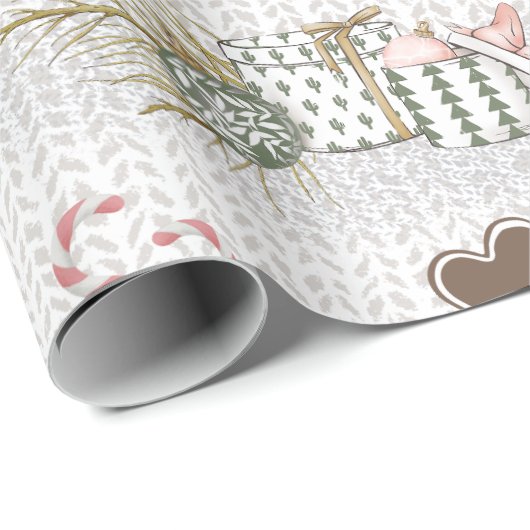 素晴らしいクライストマモダンスタイムウォーターカラー ラッピングペーパー (ロールコーナー)