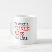 素晴らしいクラスの様子 コーヒーマグカップ (正面左)