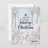 素晴らしいクリスマスをありがとう ポストカード (正面/裏面)