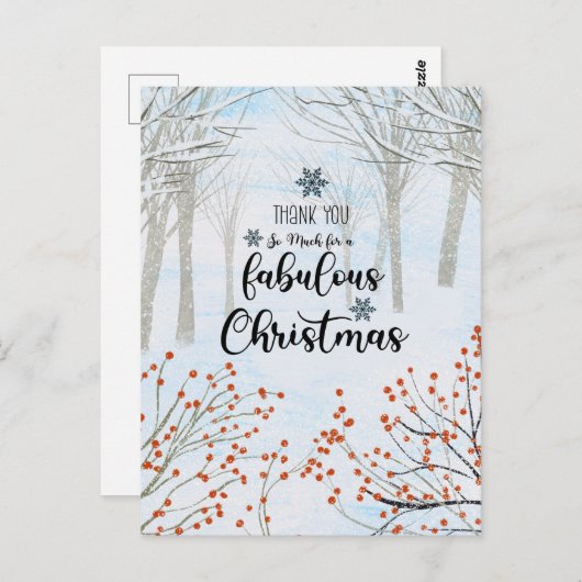 素晴らしいクリスマスをありがとう ポストカード (正面/裏面)