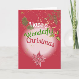 素晴らしいクリスマスを過ごす シーズンカード