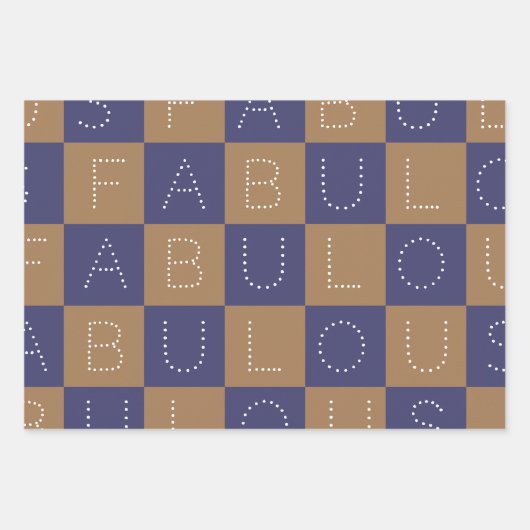 素晴らしいクリスマスを過ごす |ネイビーピンクベージュ文字 ラッピングペーパーシート (正面2)