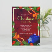 素晴らしいクリスマスディナーパーティー 招待状 (スタンド正面)