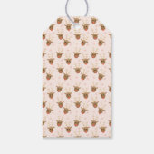 素晴らしいクリスマストナディアピンク金ゴールド ギフトタグ (裏面)