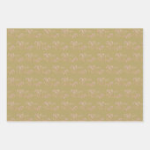 素晴らしいクリスマスパステル ラッピングペーパーシート (正面3)