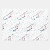 素晴らしいクリスマスパステル ラッピングペーパーシート (正面)