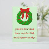 素晴らしいクリスマスパーティの招待状 サンキューカード (スタンド正面)