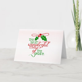 素晴らしいクリスマスホリデーグリーティングカード シーズンカード