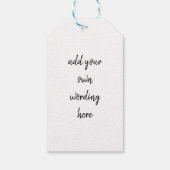 素晴らしいクリスマスワインを飲おもしろいむ ギフトタグ (裏面)