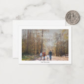 素晴らしいクリスマスワンフォトクリスマス ノートカード (正面/裏面インサイチュ)