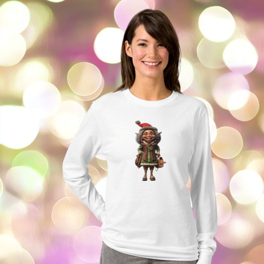 素晴らしいクリスマス小妖精や小人ウィメンズティー Tシャツ