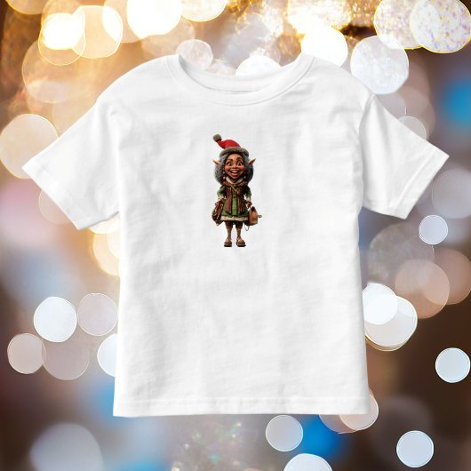 素晴らしいクリスマス小妖精や小人トドラーズティー トドラーTシャツ