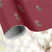 素晴らしいクリスマス小妖精や小人ラッピング紙 ラッピングペーパー