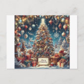 素晴らしいクリスマス招待状はがき インビテーションポストカード (正面)