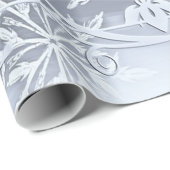 素晴らしいクリスマス、シルバー、ガラスの雪 ラッピングペーパー (ロールコーナー)