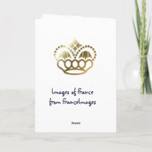 素晴らしいクリスマス、フランスのなアルプスを持って下さい シーズンカード (裏面)