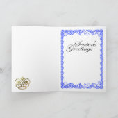 素晴らしいクリスマス、フランスのなアルプスを持って下さい シーズンカード (内部)