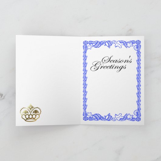 素晴らしいクリスマス、フランスのなアルプスを持って下さい シーズンカード (内部)