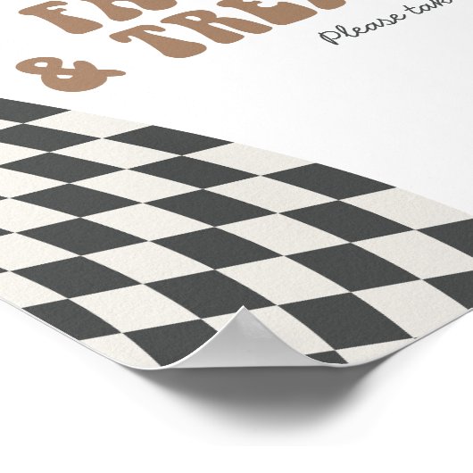 素晴らしいクールダデボーイの市松模様にレトロ好意サイン ポスター (角)