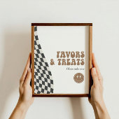 素晴らしいクールダデボーイの市松模様にレトロ好意サイン ポスター