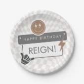 素晴らしいクールドゥドボーイズ誕生日紙プレート ペーパープレート (正面)