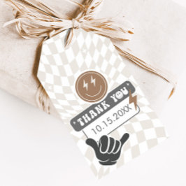 素晴らしいクールド | ボーイズレトロスケーター誕生日の好意 ギフトタグ