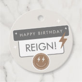 素晴らしいクールド | ボーイズレトロスケーター誕生日 フェイバータグ (正面)