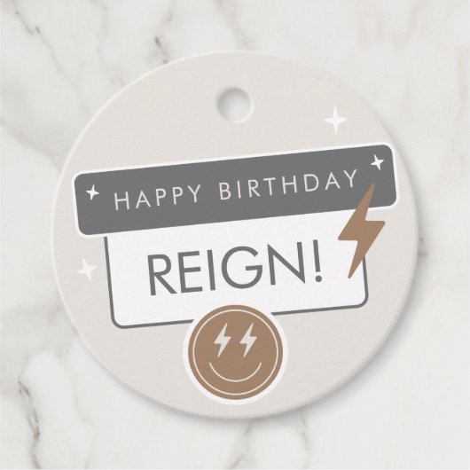 素晴らしいクールド | ボーイズレトロスケーター誕生日 フェイバータグ (正面)