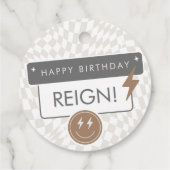 素晴らしいクールド | ボーイズレトロスケーター誕生日 フェイバータグ (裏面)