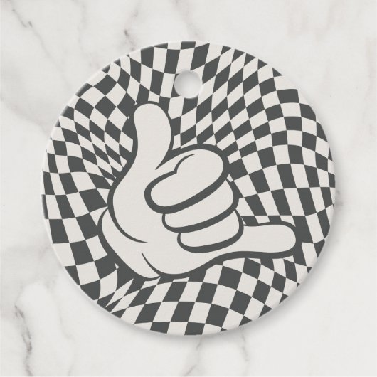 素晴らしいクールド | ボーイズレトロスケーター誕生日 フェイバータグ (正面)