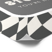 素晴らしいクールド | ボーイズレトロスケーター誕生日 ポスター (角)