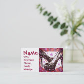 素晴らしいグラモウスのピンクパープルハイヒール星 名刺 (スタンド正面)