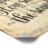 素晴らしいグレイスの台形賛美歌プリント ポスター (角)