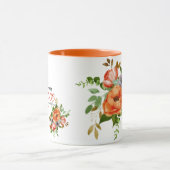 素晴らしいグレイスウォーターカラーフローラ マグカップ (中央)