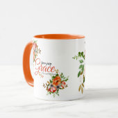 素晴らしいグレイスウォーターカラーフローラ マグカップ (正面左)