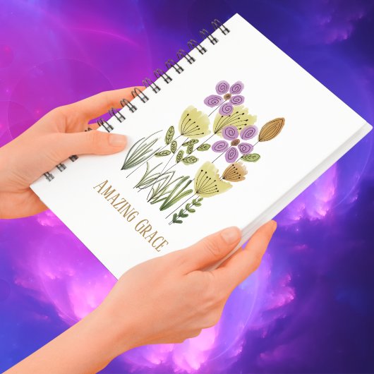 素晴らしいグレイスワイルドフラワーチャーチジャーナル ノートブック