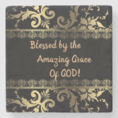 素晴らしいグレース大理石ドリンクコースター ストーンコースター (正面)