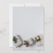 素晴らしいグレーニューイヤーズのギフト招待状 招待状 (裏面)