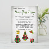 素晴らしいグレーニューイヤー招待状 招待状 (スタンド正面)