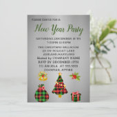 素晴らしいグレーニューイヤー招待状 招待状 (スタンド正面)