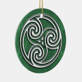 素晴らしいケルト族かアイルランドの休日の写真のオーナメント セラミックオーナメント (右)