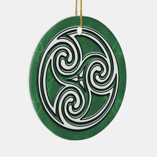 素晴らしいケルト族かアイルランドの休日の写真のオーナメント セラミックオーナメント (右)
