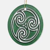 素晴らしいケルト族かアイルランドの休日の写真のオーナメント セラミックオーナメント (左)