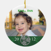 素晴らしいケルト族かアイルランドの休日の写真のオーナメント セラミックオーナメント (裏面)