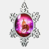 素晴らしいケンタウルス スノーフレークピューターオーナメント (右)