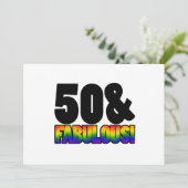 素晴らしいゲイ50誕生日 カード (スタンド正面)