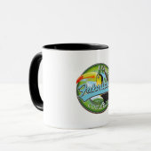 素晴らしいコスタリカのロゴを探る マグカップ (正面左)