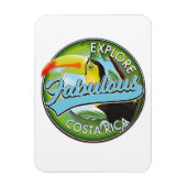 素晴らしいコスタリカのロゴを探る マグネット (縦)