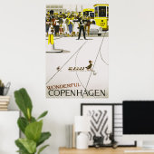 素晴らしいコペンハーゲンヴィンテージ旅行ポスター ポスター (ホームオフィス)